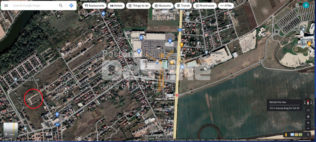 Teren intravilan cu potențial ridicat de dezvoltare I Corbeanca/Balotești