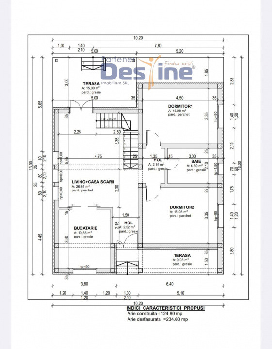 Casa cu mansarda, Dancu 470 mp teren, 155 mp suprafata utila