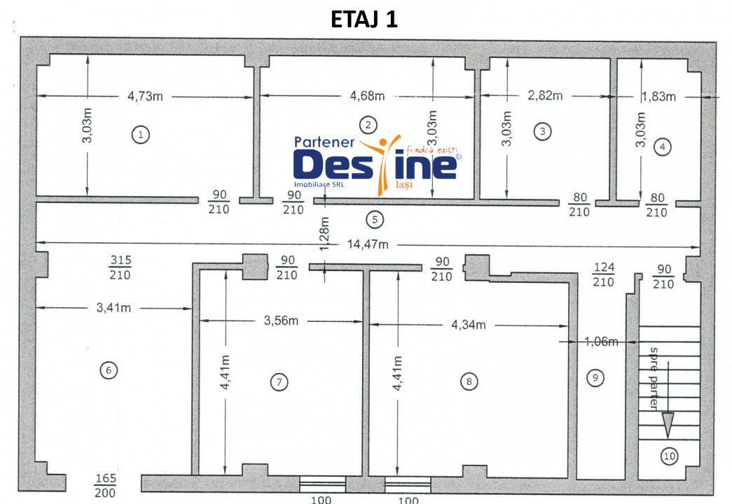 Podu de Fier - Spațiu comercial  D+P+1+M 500 mp UTILI