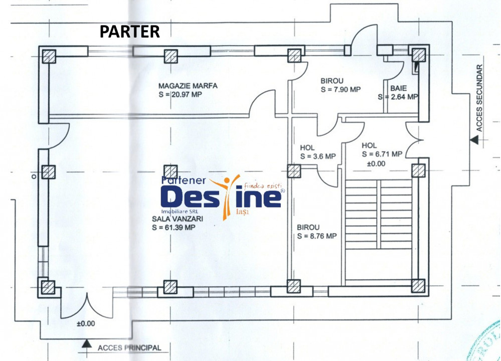 Podu de Fier - Spațiu comercial  D+P+1+M 500 mp UTILI