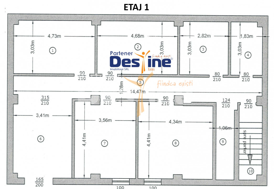 Podu de Fier - Spațiu comercial  D+P+1+M 500 mp UTILI