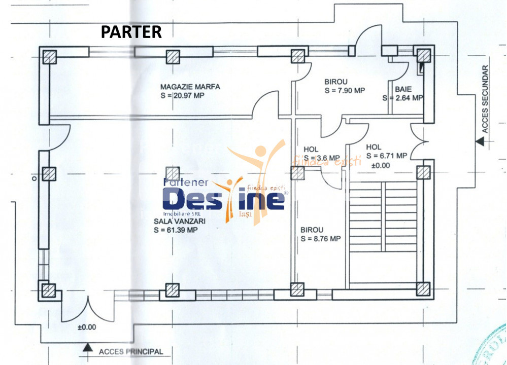 Podu de Fier - Spațiu comercial  D+P+1+M 500 mp UTILI