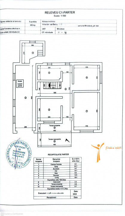 Balciu, Miroslava - Casă individuală P+M 147 mp utili 983 mp Teren