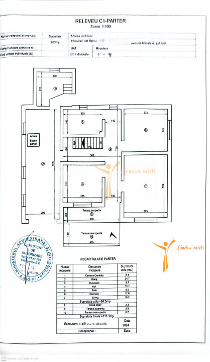 Balciu, Miroslava - Casă individuală P+M 147 mp utili 983 mp Teren