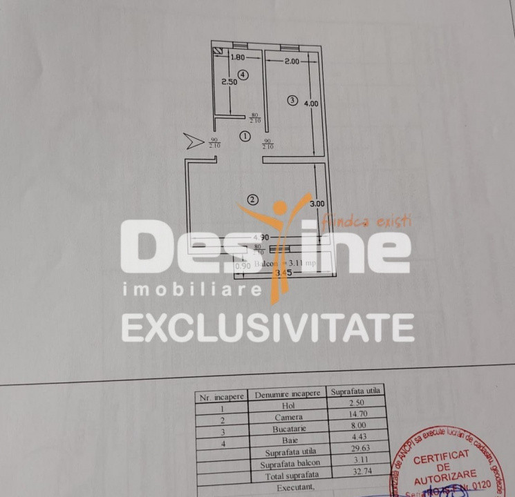 COMISION 0%, Apartament 1 cameră– 33 mp – Lunca Cetățuii, str. Editurii– Parcare