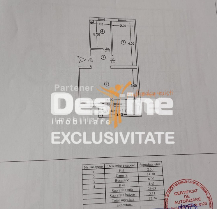 COMISION 0%, Apartament 1 cameră– 33 mp – Lunca Cetățuii, str. Editurii– Parcare