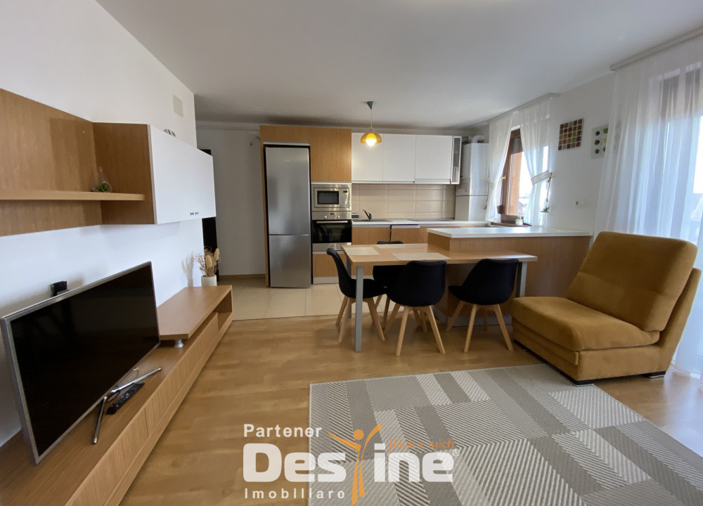 Studio mobilat premium, etaj intermediar, cu balcon si loc de parcare, Tractorul