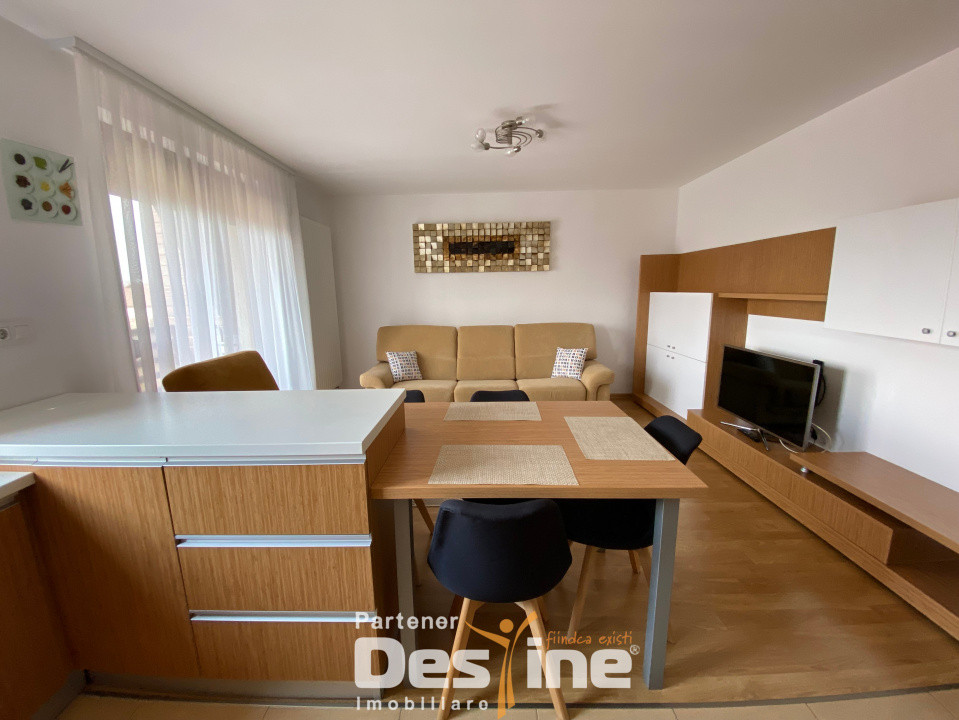 Studio mobilat premium, etaj intermediar, cu balcon si loc de parcare, Tractorul