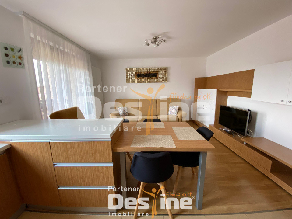 Studio mobilat premium, etaj intermediar, cu balcon si loc de parcare, Tractorul