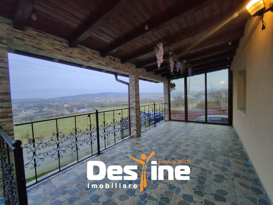 Casă individuală 4 camere 144 mp P+M + teren 429 mp mobilata la asfalt Cornești