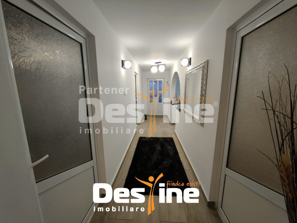 Casă individuală 4 camere 144 mp P+M + teren 429 mp mobilata la asfalt Cornești
