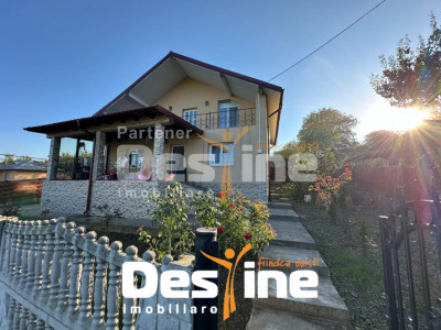 Casă individuală 4 camere 144 mp P+M + teren 429 mp mobilata la asfalt Cornești