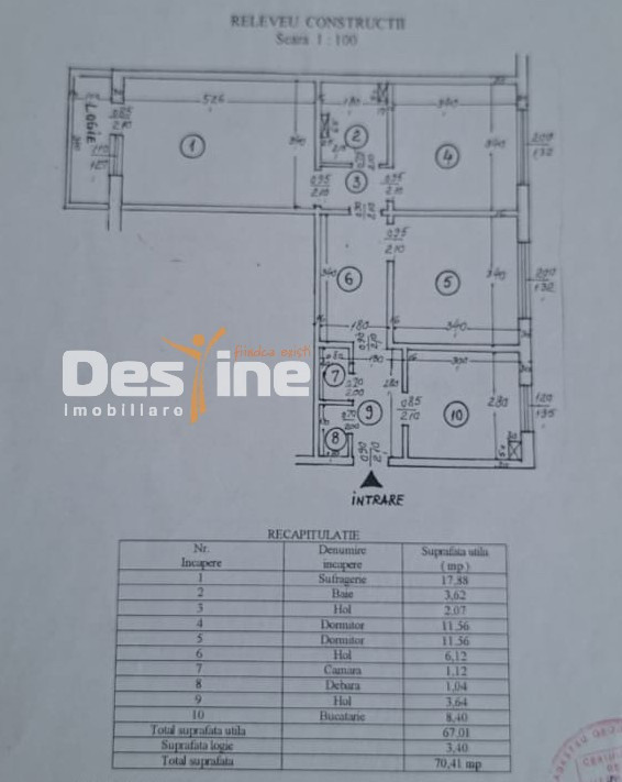 Apartament 3 Camere Decomandat - Mircea cel Batran