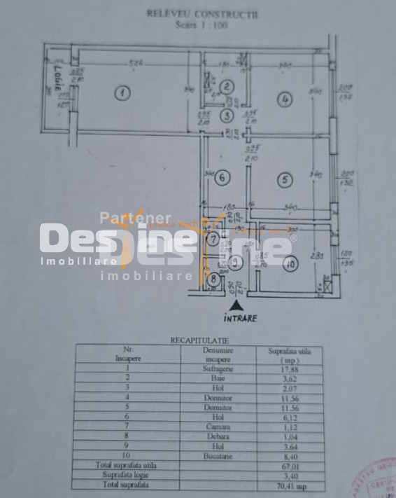 Apartament 3 Camere Decomandat - Mircea cel Batran