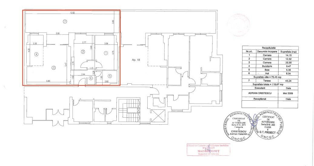 Piata Victoriei I Apartament 3 camere I Terasa 