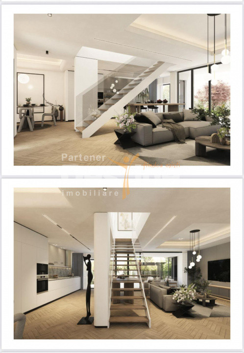 Pipera - Vilă duplex 6 camere și 4 băi 