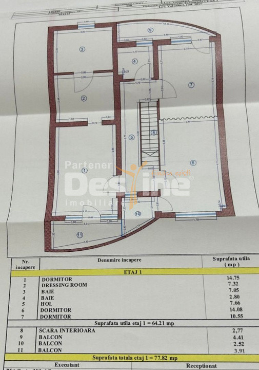 Pipera - Vilă duplex 6 camere și 4 băi 