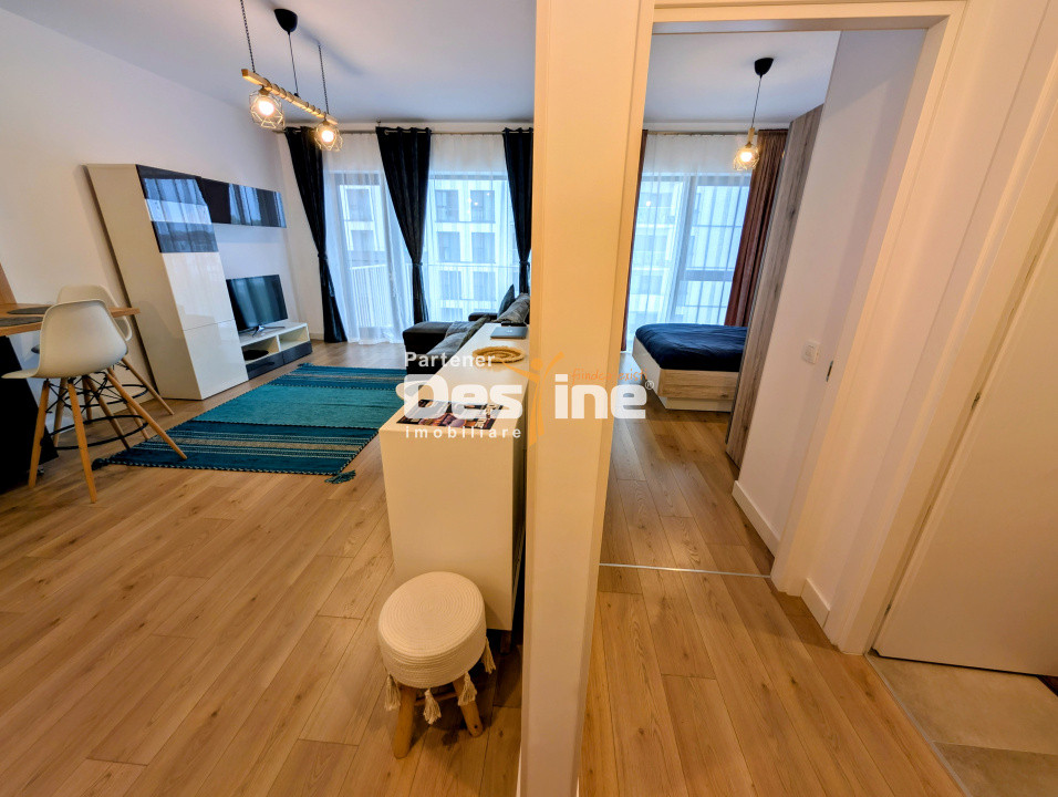 Silk District Apartament 2 camere 51 mp mobila utilat modern parcare boxă liber