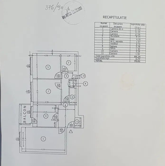 Rahova-Piata Rahova | 3 camere | dec | et 6 | 70mp | loc parcare | 112.000 euro