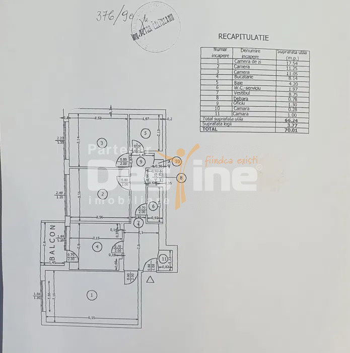 Rahova-Piata Rahova | 3 camere | dec | et 6 | 70mp | loc parcare | 112.000 euro