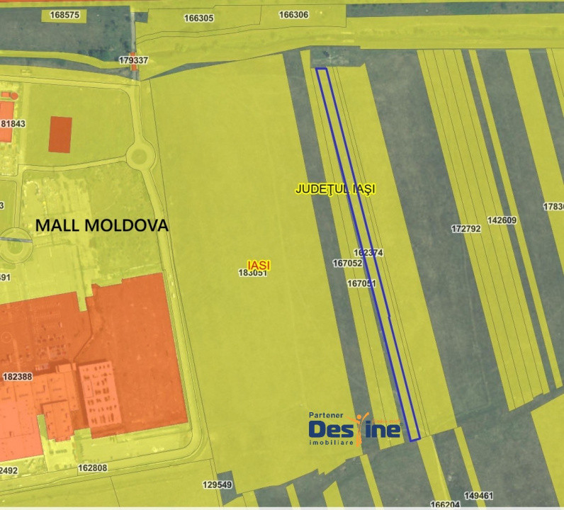 COMISION 0% - Teren intravilan 7500mp Mall Moldova - Popas Pacurari