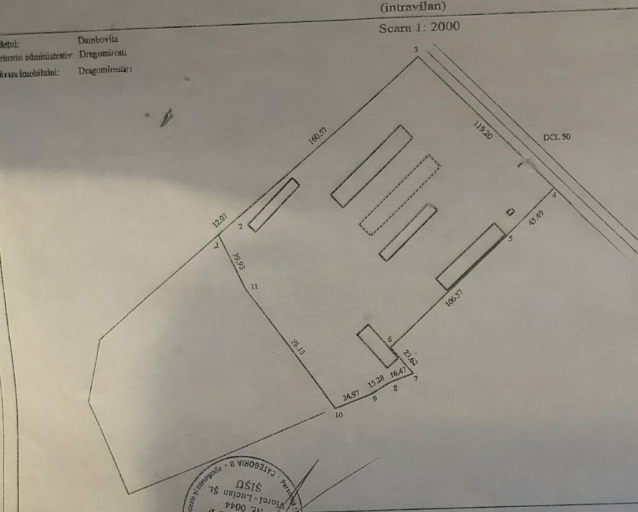 Teren cu potențial industrial și logistic – DN72A, Dragomirești, jud. Dâmbovița