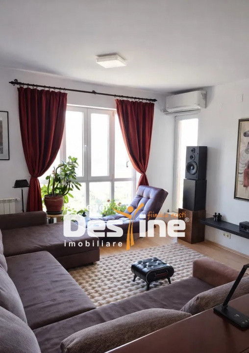 Apartament 2 camere,58 mp complet mobilat 