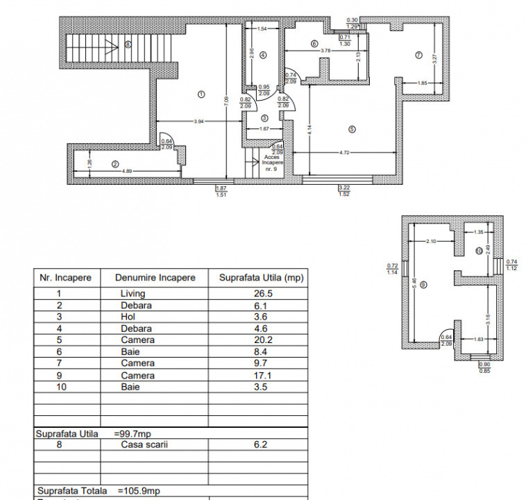 Domenii-1 Mai I Apartament Exclusivist pe 2 Niveluri I Garaj I Terasă 