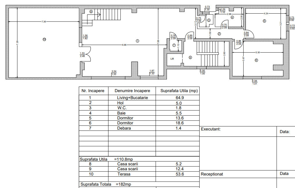 Domenii-1 Mai I Apartament Exclusivist pe 2 Niveluri I Garaj I Terasă 