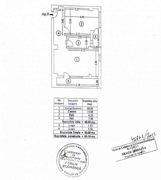 2 camere I bloc 2013 I etaj 3/3 I Bucurestii Noi I Damaroaia