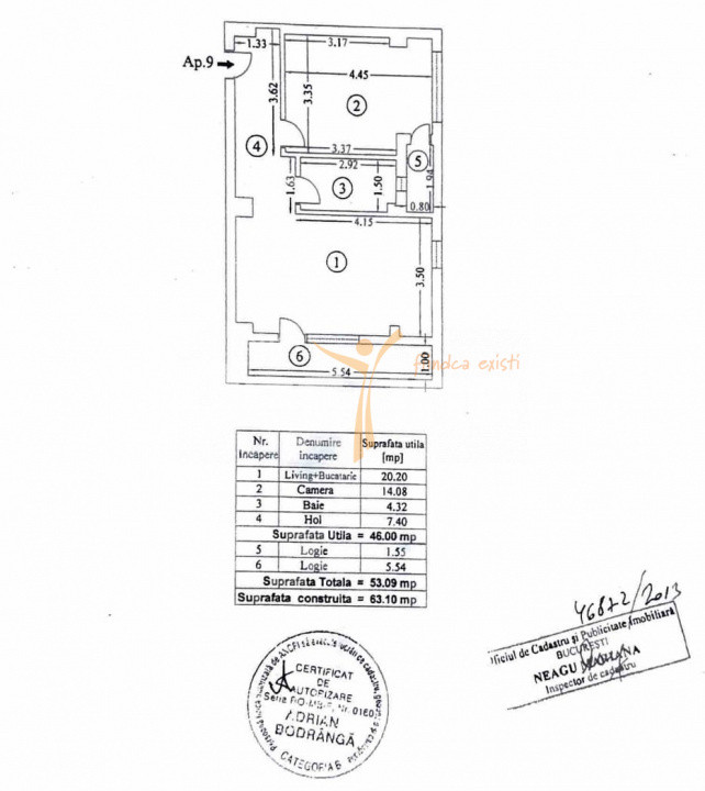 2 camere I bloc 2013 I etaj 3/3 I Bucurestii Noi I Damaroaia