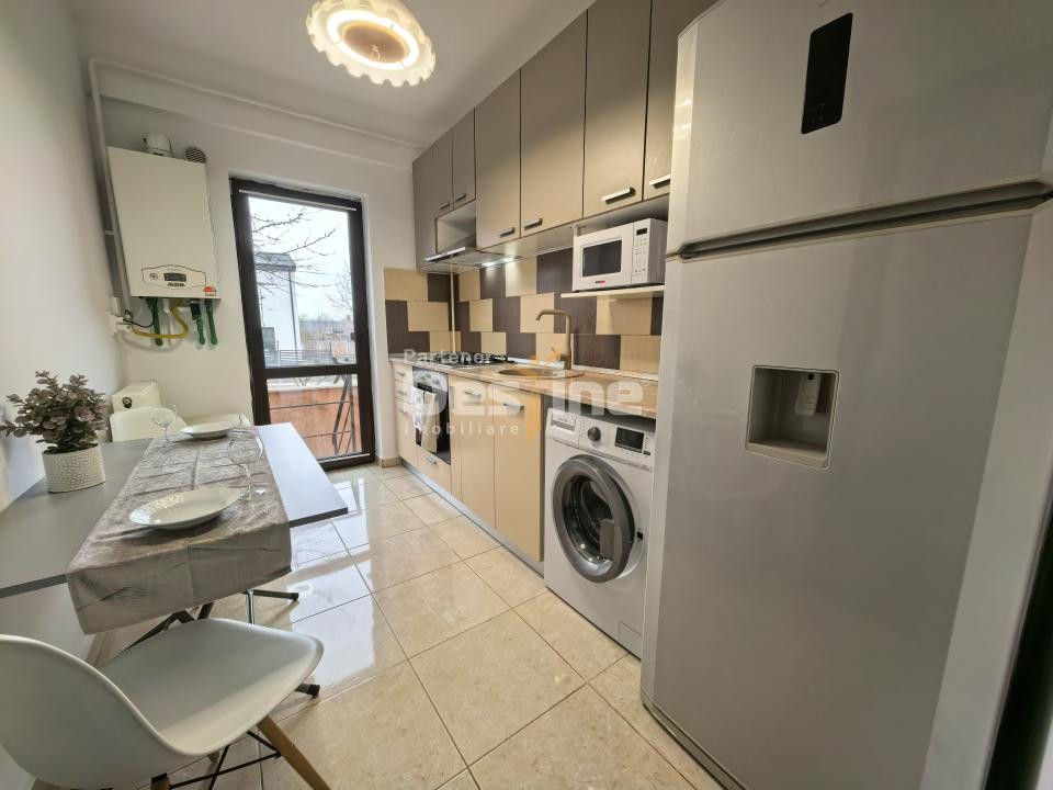 Apartament 3 camere 66 mp mobilat, cu balcon, gradina și loc de parcare subteran