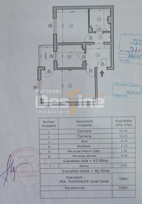 APARTAMENT 2 camere  decomandat, DACIA, 104.990 EURO