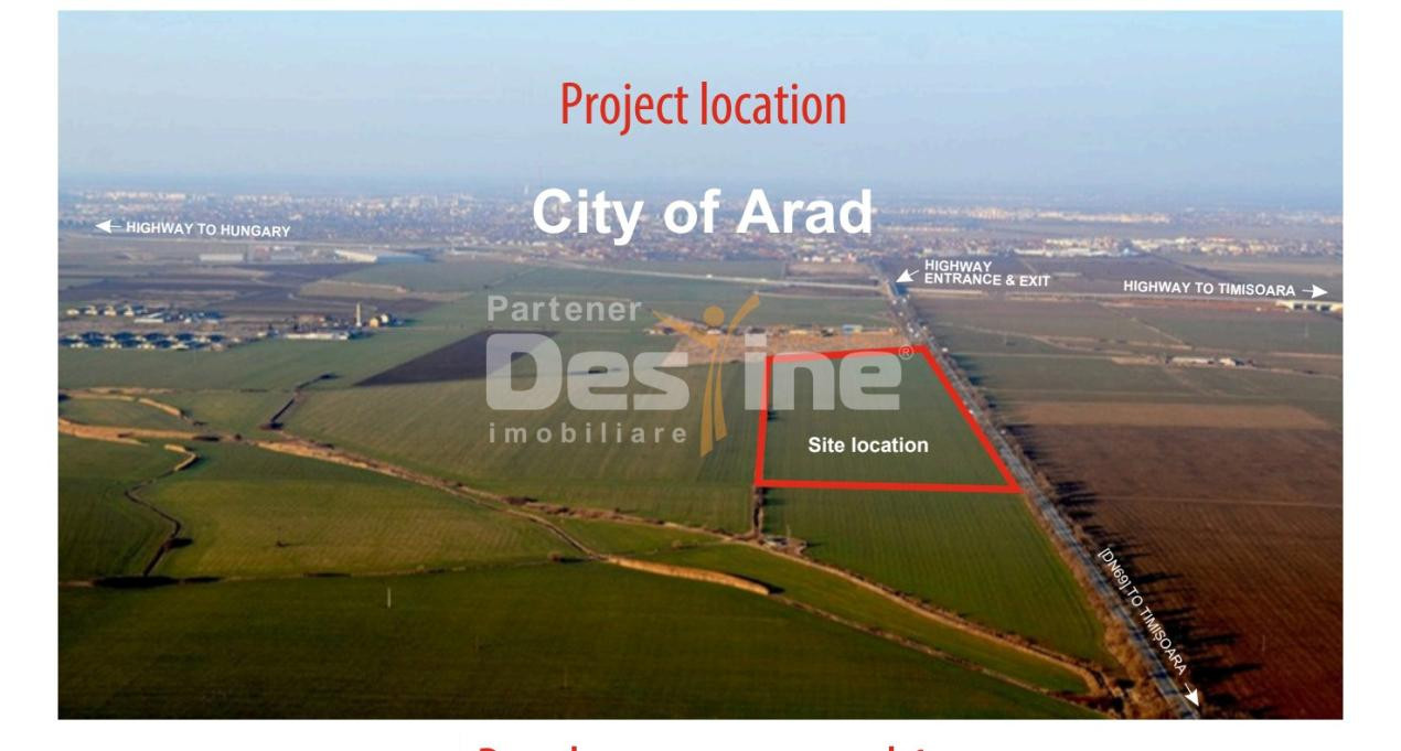 Teren intravilan I Arad I Deschidere 1.141 ml la DN69 