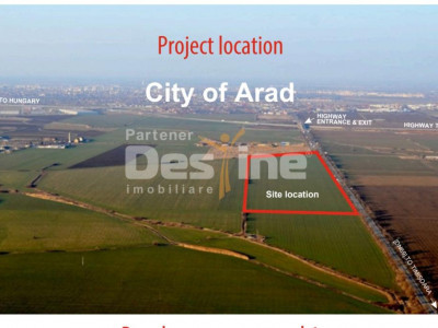 Teren intravilan I Arad I Deschidere 1.141 ml la DN69 