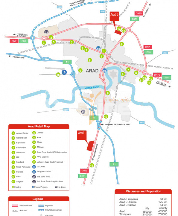 Teren comercial premium 29.000 mp I Arad I 1 km de centrul orasului