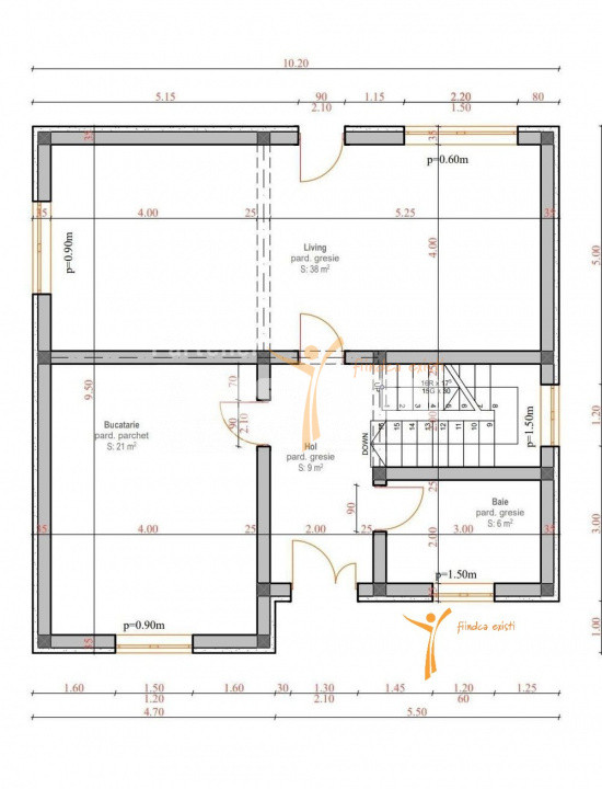 BÂRNOVA - Casă individuală P+M+POD, 145 mp + 789 mp teren