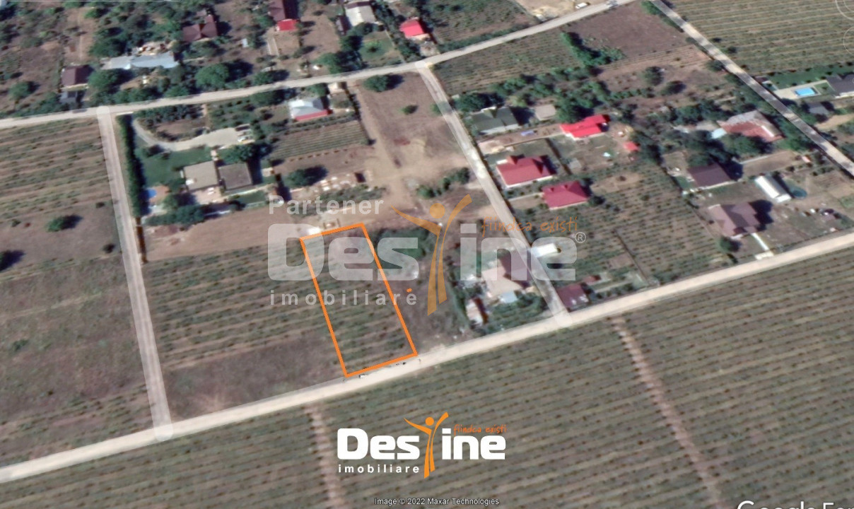 Bârnova - Teren Intravilan 974 Mp, utilitati, drum betonat