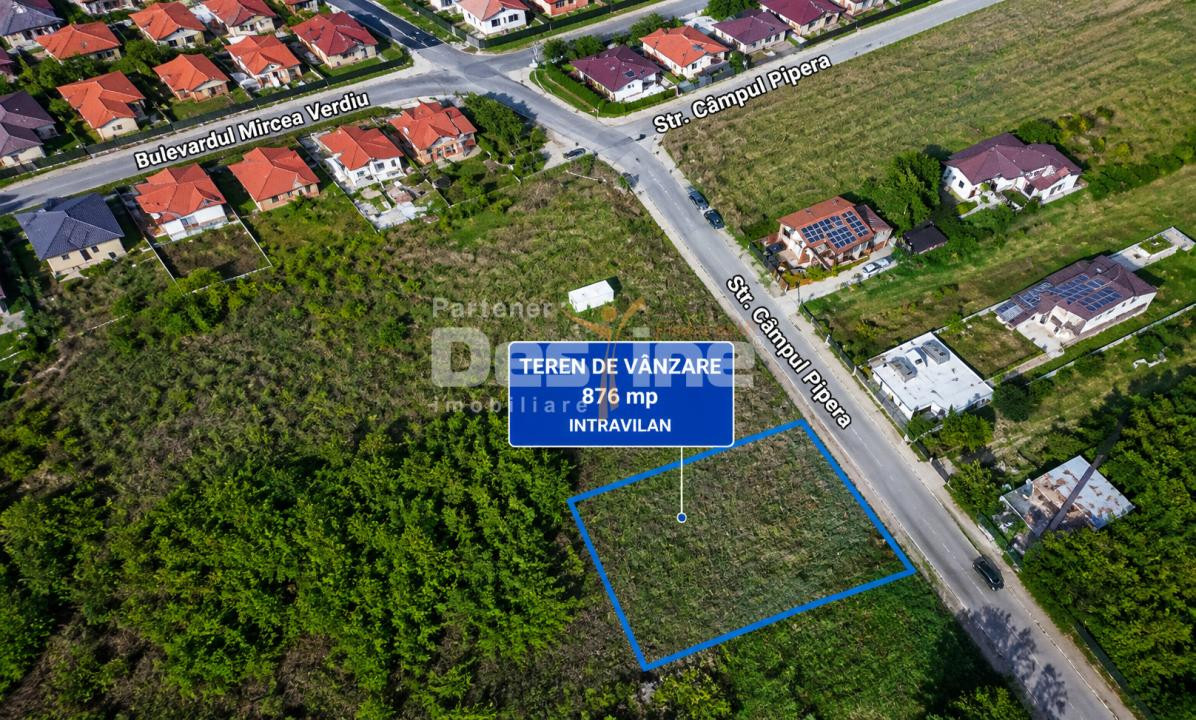 Teren intravilan 876 mp | deschidere 25 ml | zonă Pipera