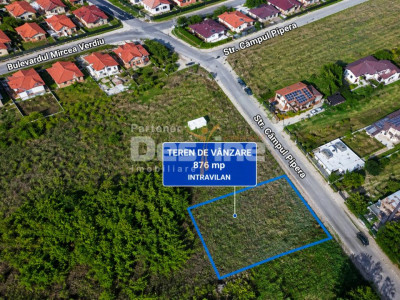 Teren intravilan 876 mp | deschidere 25 ml | zonă Pipera