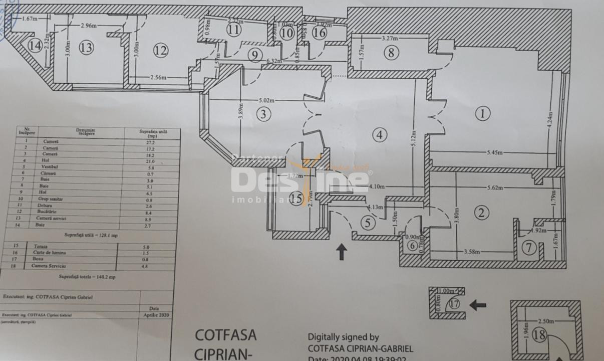 Calea Victoriei | Apartament 140 mp, 5 camere | Imobil Art Deco