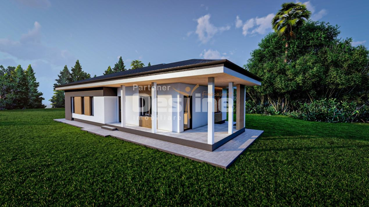 Casa  individuala, plan parter, 108 mp 