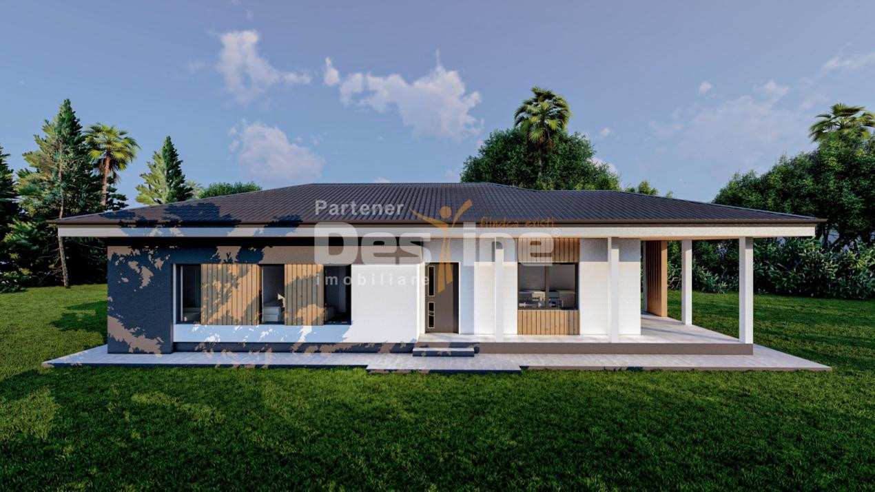 Casa  individuala, plan parter, 108 mp 