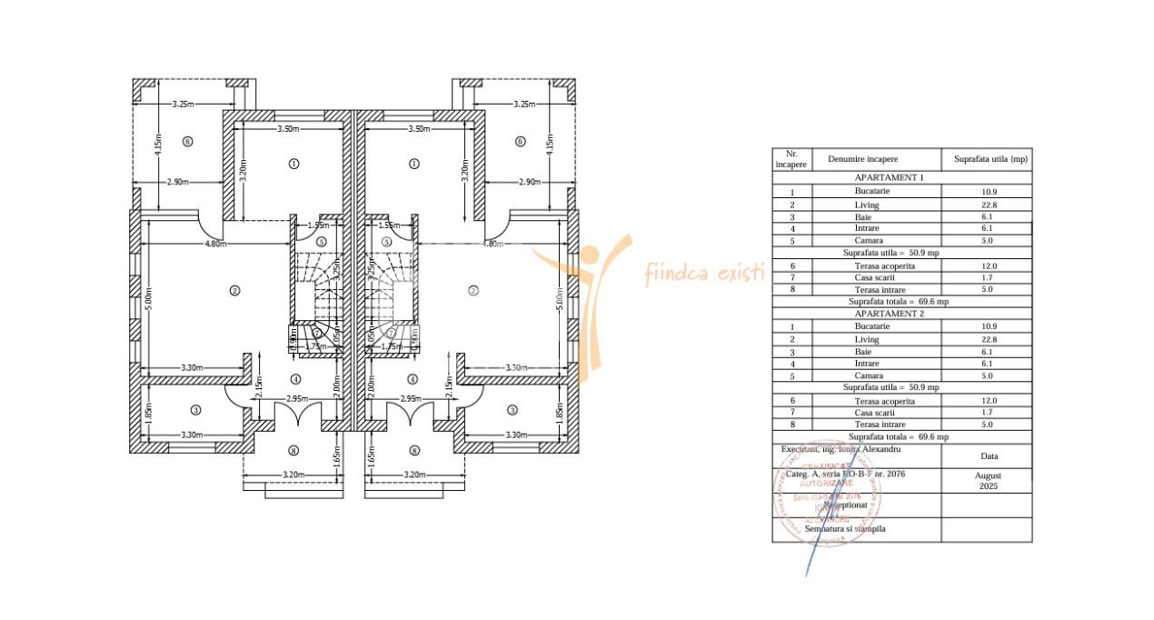 Casă tip duplex P+1 | sc. 140 mp | teren 250 mp | 2 parcări | Măgurele-Varteju