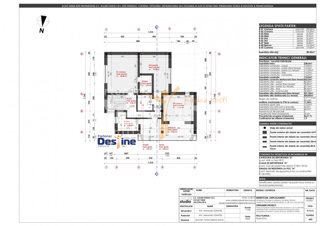 HOTEL-PENSIUNE  425 MP, 11 CAMERE,  CENTRAL IASI COMISION 0%