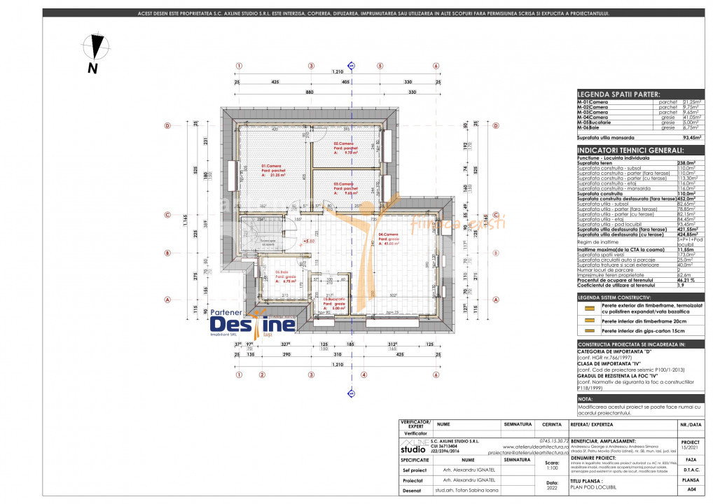 HOTEL-PENSIUNE  425 MP, 11 CAMERE,  CENTRAL IASI COMISION 0%