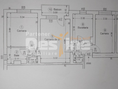 Apartament 3 camere, zona Nord, bloc fără risc seismic