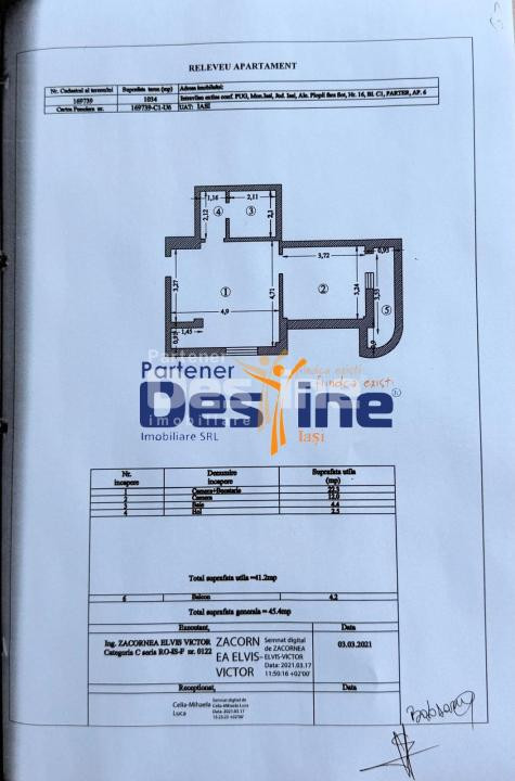 Apartament 2 camere 45 mp mobilat si utilat complet - Bucium