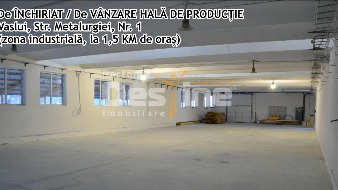 Hala productie, zona Industriala, Vaslui