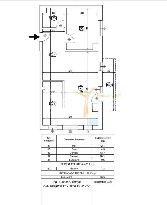 Eleganță la superlativ: Apartament 2 Camere 73 mp cu Design custom de LUX